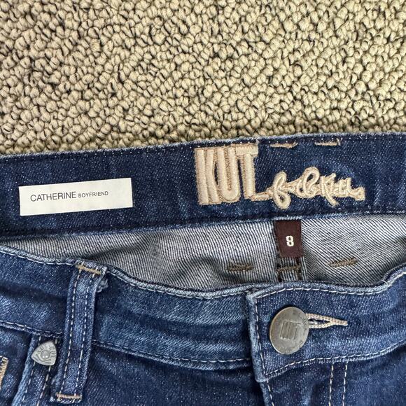 Kut From the Kloth Catherine Boyfriend Mid Rise Jeans US Women's 8 - Picture 3 of 6
